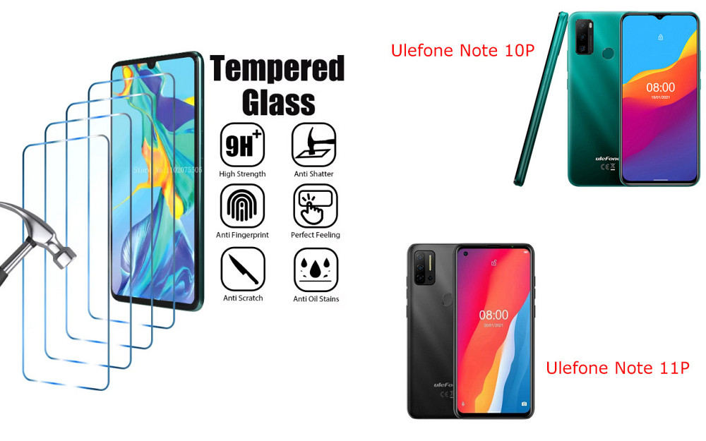 Защитное стекло ArmorGlass для Ulefone Note 10P, Note 11P – устойчивое к царапинам и ударам Киев - изображение 1