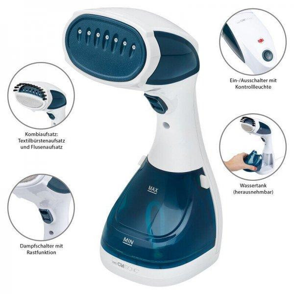 Відпарювач для Одягу 2в1 ,ємністю 200 мл Clatronic DR 3717 ,потужність 1100 Вт Нововолинськ - фото 1