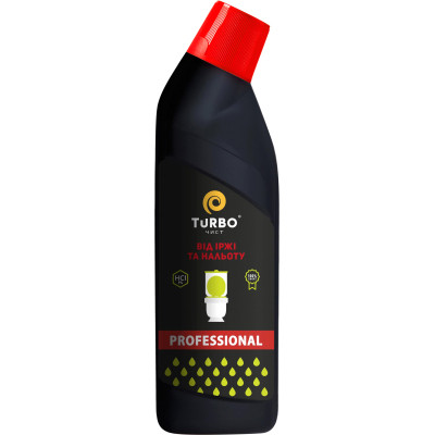 Засіб для чищення унітазу TURBOчист Professional Активний гель проти іржі та нальоту 1 л (4820178063357) Вінниця - фото 1