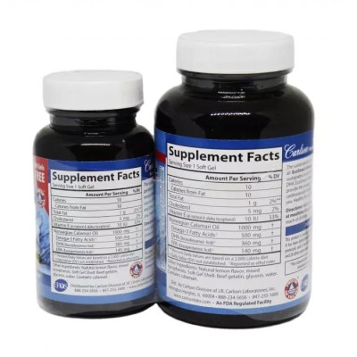 Жирные кислоты Carlson Омега-3, Вкус Лимона, EcoSmart Omega-3, 90+30 желатиновых к (CAR-01804) Винница - изображение 2