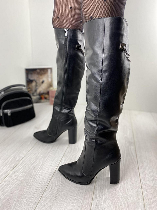 Чоботи жіночі ARLEN чорні шкіра натуральна зима 37р. (3166) Коломия - фото 5