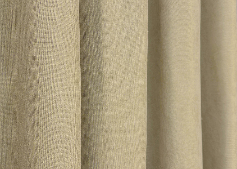 Комплект коротких штор VR-Textil Мікровелюр Petek YL № 1801ш Кремовий 130х170 см 2 шт (35-0383) Київ - фото 6