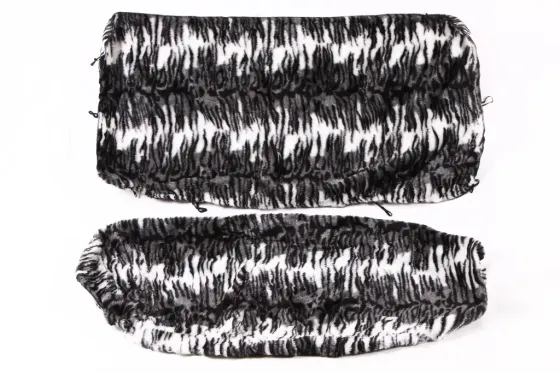 Чехли на сидіння хутра хутряний чорний/білий/серий Вінниця