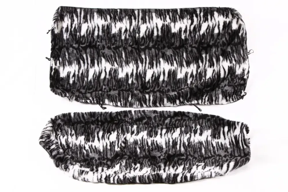 Чехли на сидіння хутра хутряний чорний/білий/серий Вінниця - фото 3