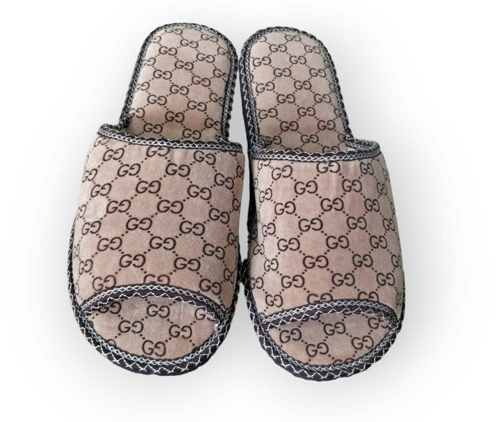 Відкриті капці Чоловічі, бежевий GG, домашні капці Одеса - фото 2