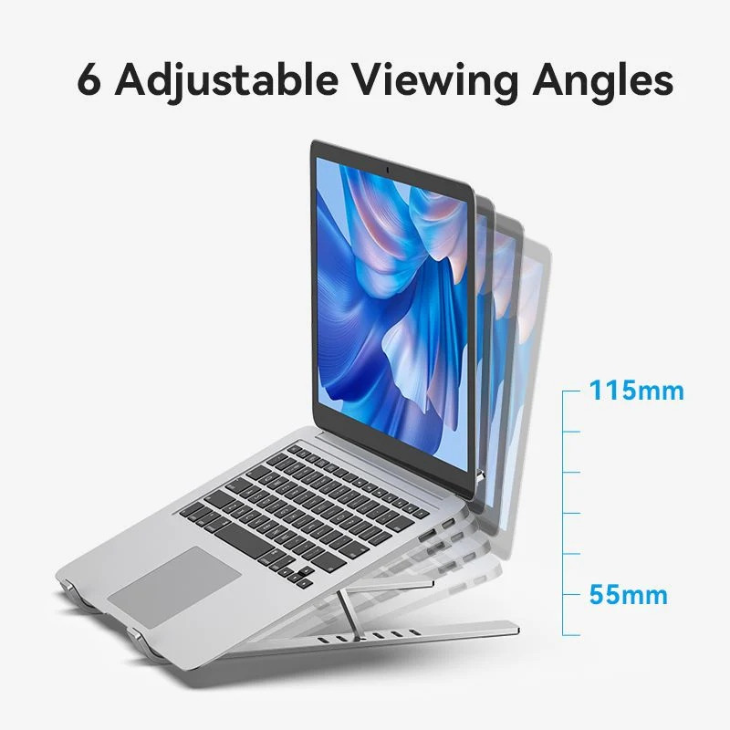 Підставка для ноутбука Laptop X-type Stand Silver Aluminum Alloy Vention Винница - изображение 10