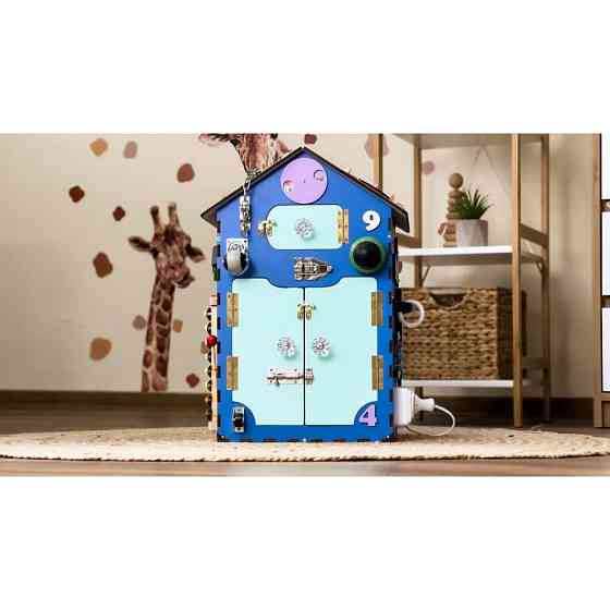 Розвиваюча іграшка Бізікуб "Будинок" TG200222 блакитний, 55х30х30 см Вінниця