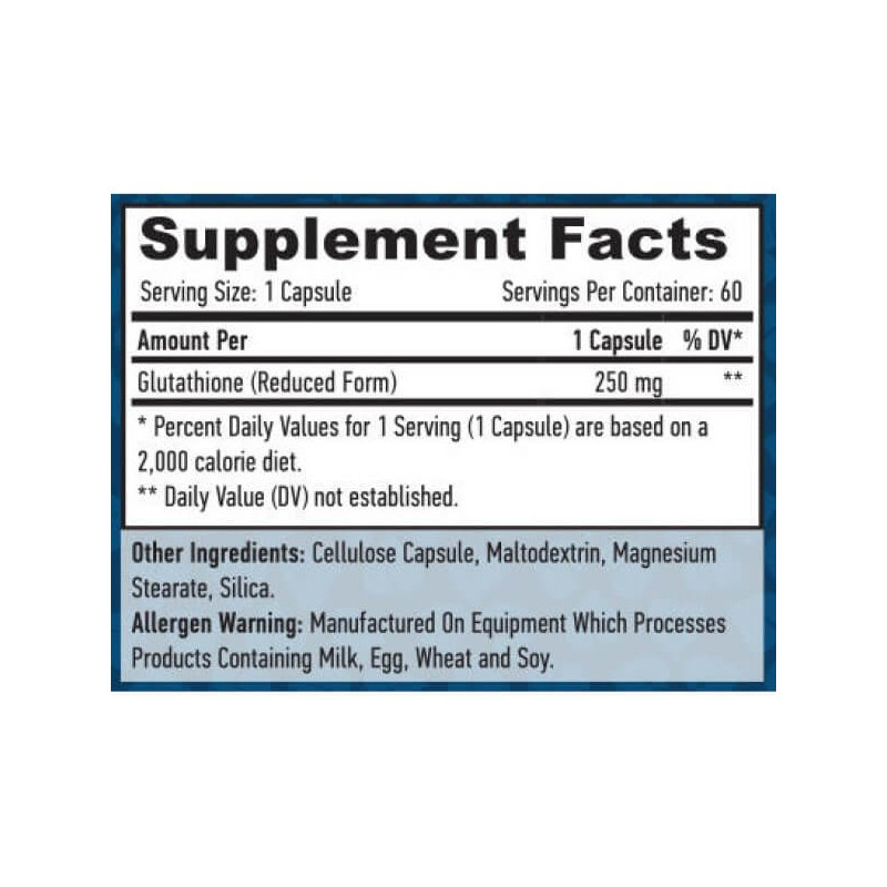 Глутатіон Haya Labs Glutathione 250mg 60 VCaps Луцьк - фото 2
