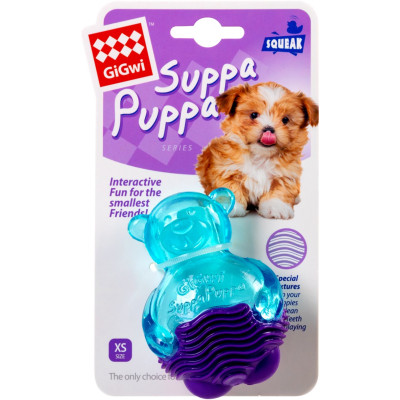 Іграшка для собак GiGwi Suppa Puppa Ведмедик із пискавкою 9 см (75035) Вінниця - фото 2