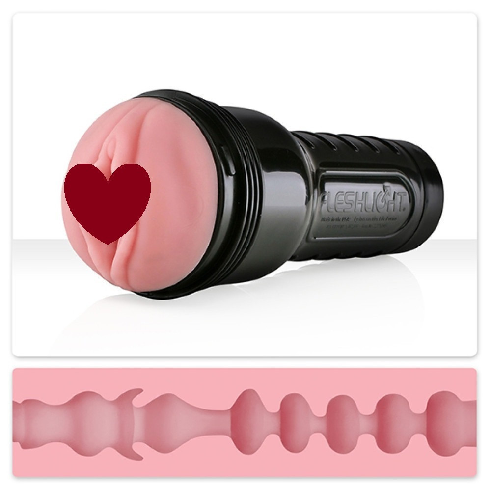 Мастурбатор вагина в колбе Fleshlight Pink Lady Mini-Lotus, с рельефом, киберкожа, бежевый Sex Aura Киев - изображение 1