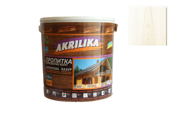 Лазурь акрилова, пропитка для дерева IMPREGNATING AGENT 0,75л Akrilika (кольори в асортименті) Харків