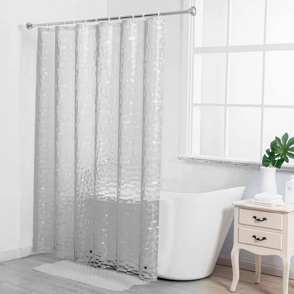 Шторка для душа и ванной комнаты с 3 магнитами-утяжелителями, цвет прозрачный Каменец-Подольский - изображение 1