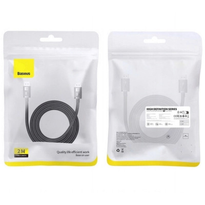 Кабель мультимедійний DisplayPort M to DisplayPort M 2.0m 8K Baseus (B00633706111-02) Вінниця - фото 7