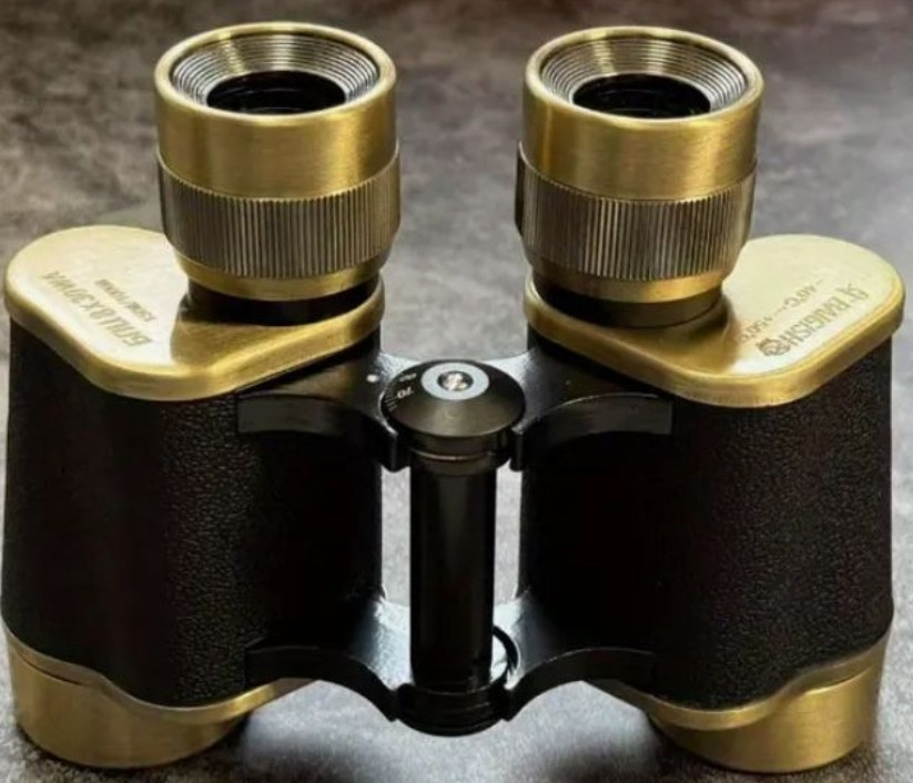 8X30 Бронзовий бінокль, повністю металеві з окуляром для полювання Київ - фото 4