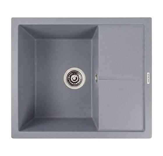 VALESO Кухонна гранітна мийка 5850 REYNA VALESO сірий металік Коломыя