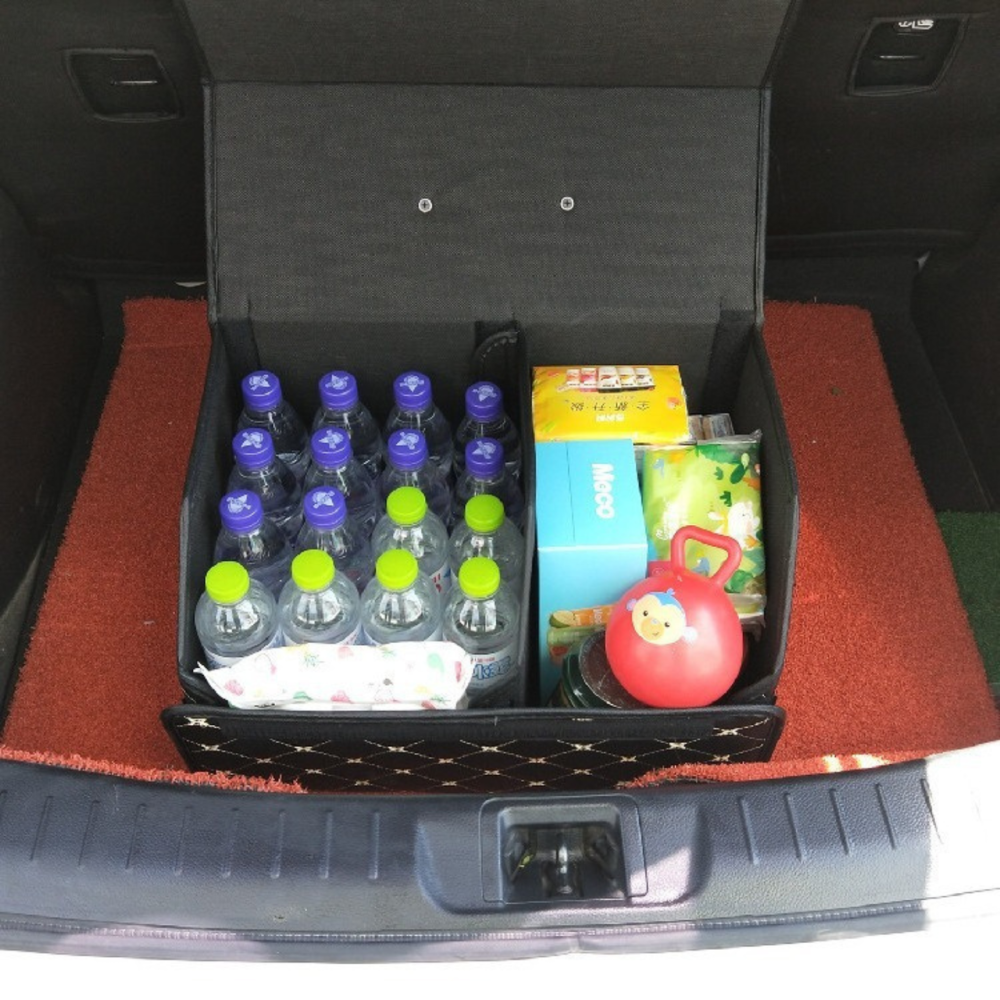 Органайзер-сумка автомобильный в багажник машины саквояж ящик для хранения акссесуаров в авто с ручкой 55х30х30 см (L) Каменец-Подольский - изображение 10