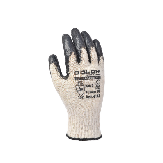 Рукавички 4182 трикотаж х/б латексне покриття неповний облив р.10(XL) білий ДКГ Житомир - изображение 1