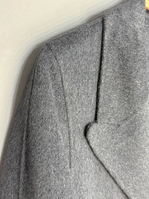 Пальто женское Lady Yep 85098 длинное оверсайз шерстяное двухбортное серое, серый, M Киев - изображение 19