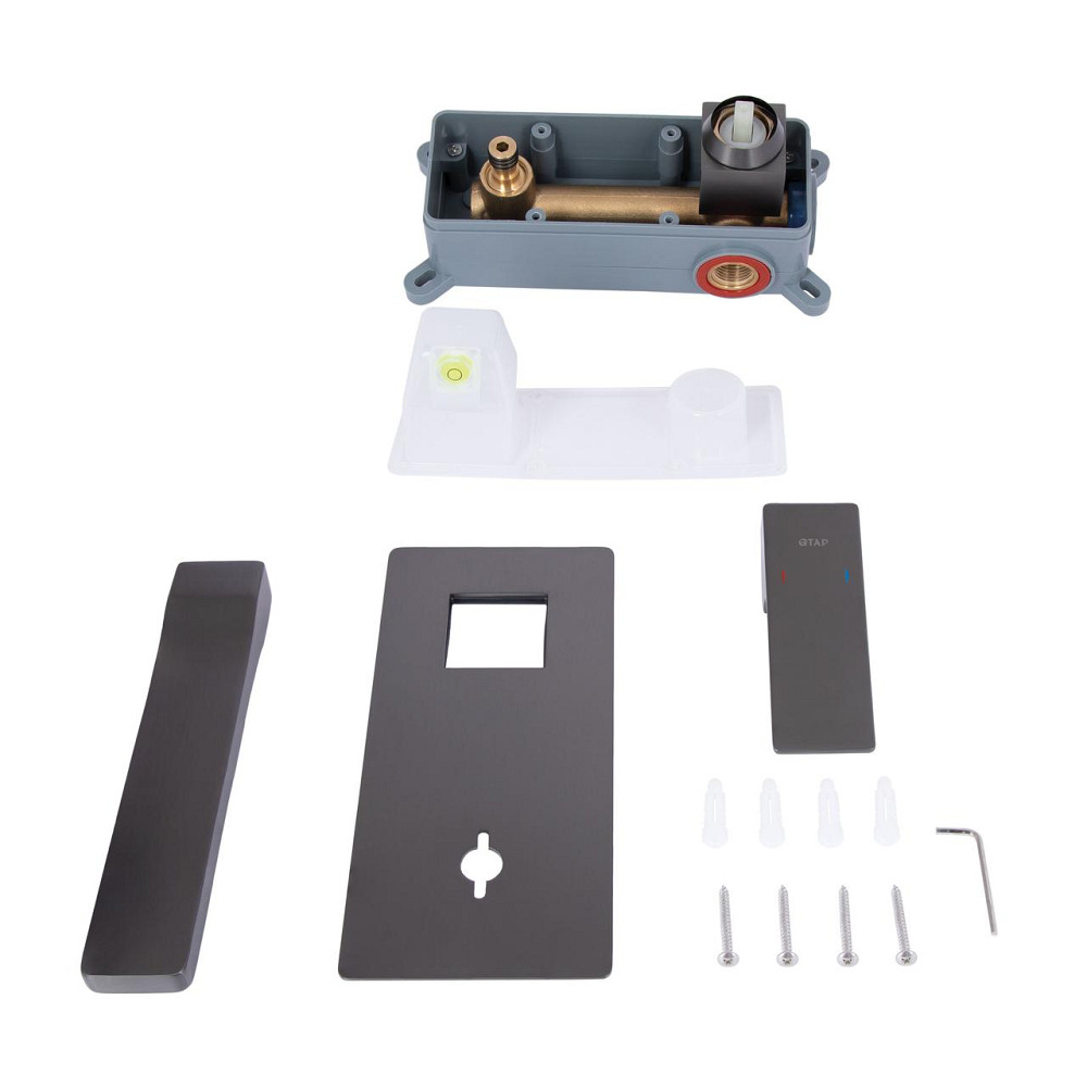 Смеситель для раковины Qtap Gemini скрытого монтажа QTGEM273GMB45695 Gunmetal Black PVD Киев - изображение 8