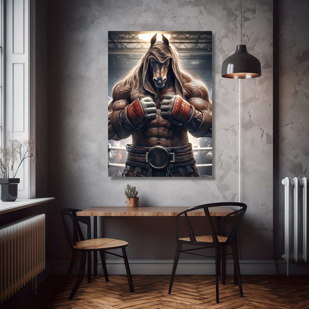 Картина Холсті в спортзал  Кінь KLM_14 60х90 см Київ - фото 2
