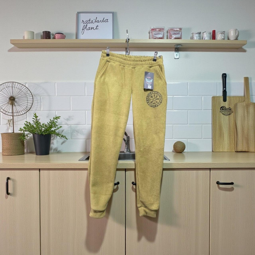 Теплі чоловічі штани фліс койот із кишенями Одеса - фото 4