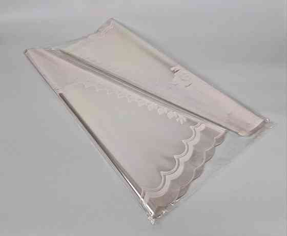 Упаковка конус під квіти h70/14низ/56верх(100 шт) Листочки білі 175 (1) (100 шт) Харків