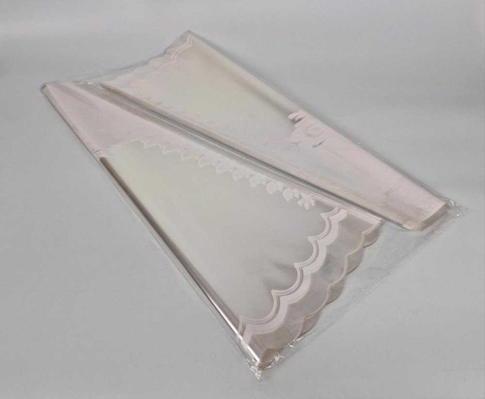 Упаковка конус під квіти h70/14низ/56верх(100 шт) Листочки білі 175 (1) (100 шт) Харків - фото 2