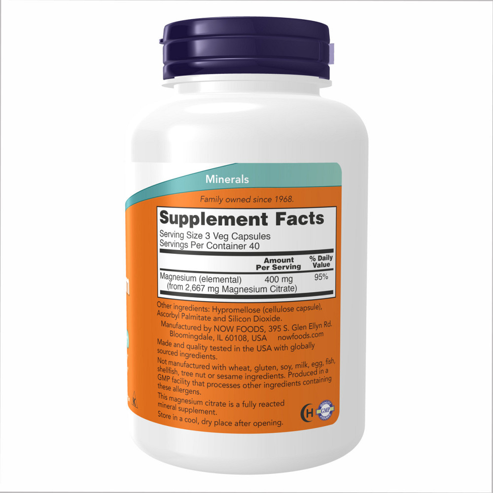 Магний цитрат Now Foods Magnesium Citrate 120 caps Киев - изображение 3