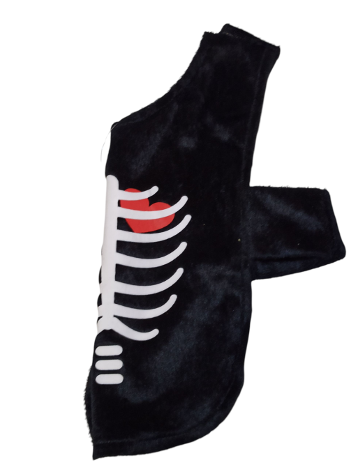 Накидка для собак і котів принт скелет XS розмір Хеллоуїн чорний Київ - фото 2