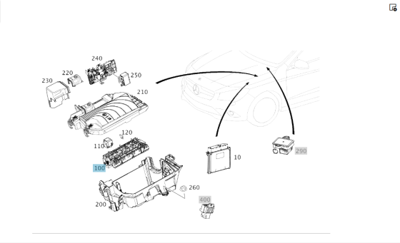 Mercedes-Benz  A2469067100 Блок реле під капотом праворуч CLA Shooting Brake X117 CLA C117 GLA X156 A-class W176 B-class W242 B-class W246 V-class W44 Одесса