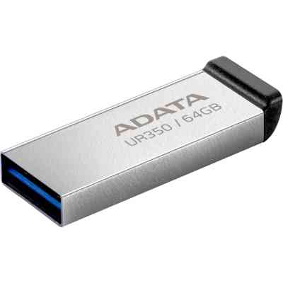 USB флеш накопичувач ADATA 64GB UR350 Silver-Black USB 3.2 (UR350-64G-RSR/BK) Вінниця