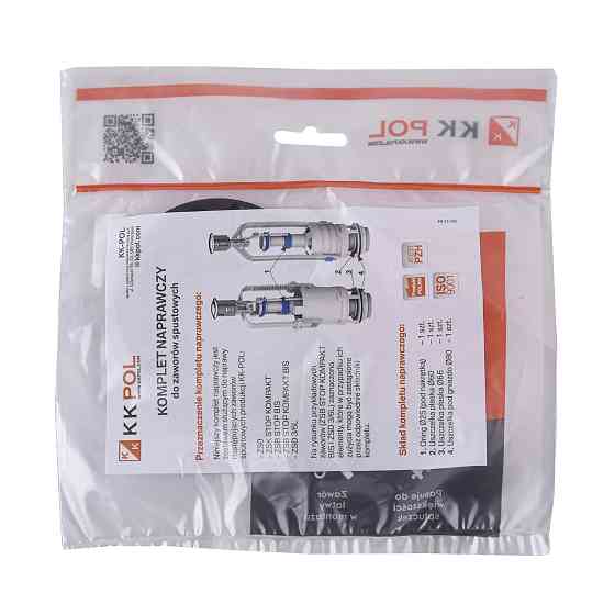 Ремкомплект для зливного клапану K.K.POL тип ZS, АКС/523  (KPL/523) Луцк