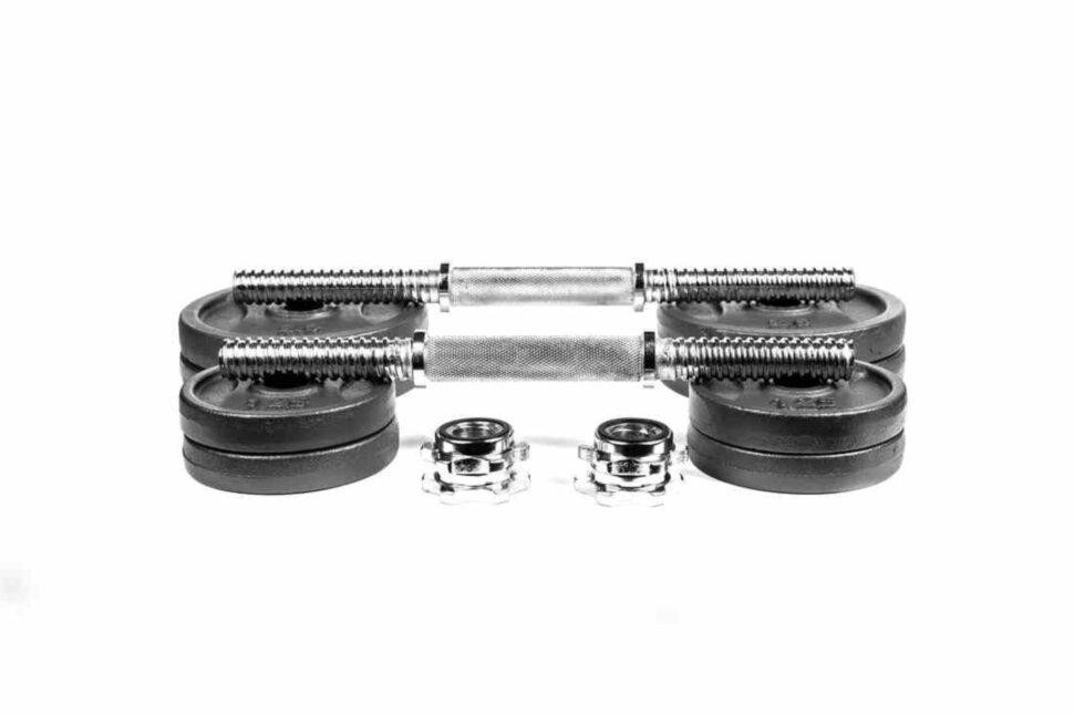 Гантелі чавунні набірні 2 по 16 кг Гантелі, гирі, штанги та диски металеві розбірні Київ - фото 5