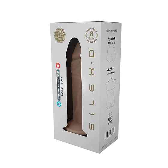 Фалоімітатор SilexD Flesh (MODEL 2 size 8in) Liquid Silicone, підходить для Apollo S та L Sex Aura Київ