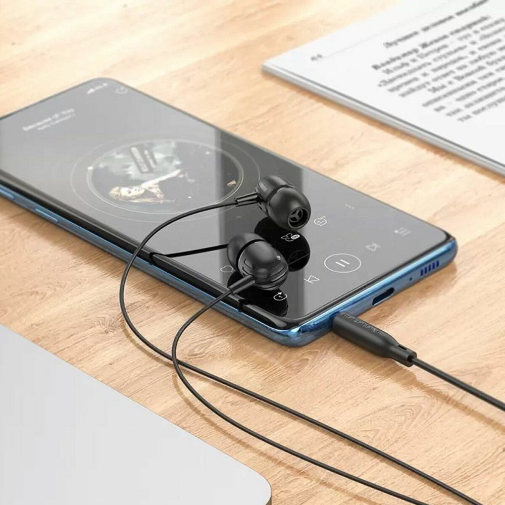 Навушники BOROFONE BM77 Ascending universal headset with microphone Black Київ - фото 2