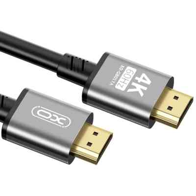 Кабель мультимедийный HDMI to HDMI 3.0m v2.0 black XO (GB017A-HDMI.tranish) Винница