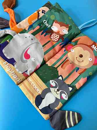 Развивающая книжка-шуршалка 668-230(Wild animal) английские слова Винница