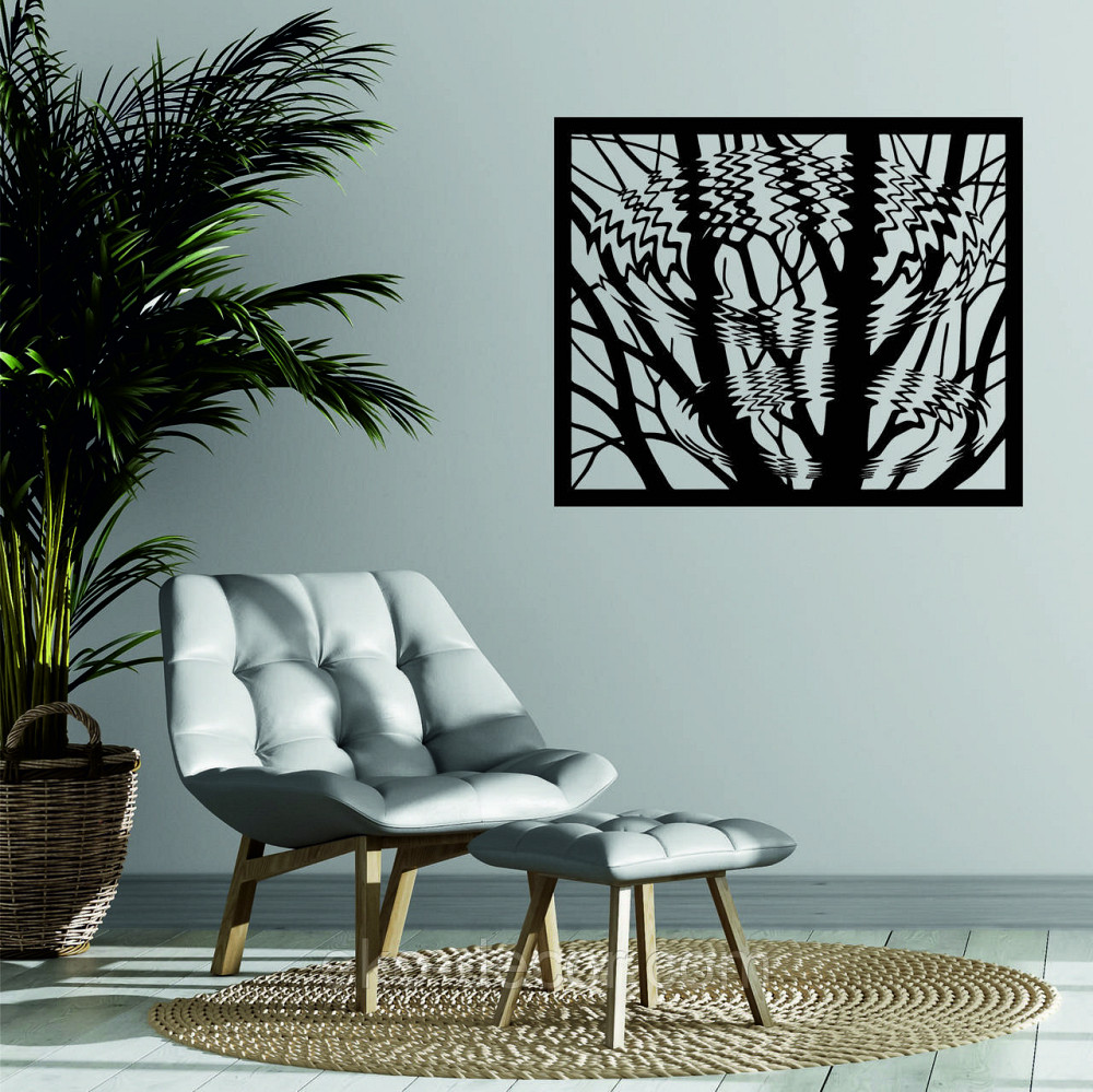 Настенный декор Панно   «Дерево» 90*75 см, Черный Киев - изображение 4