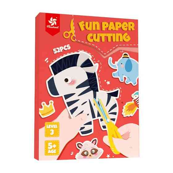 Альбом-книга для аплікації з шаблонами для вирізання з паперу для розвитку дрібної моторики рук. Рівень 3 Кам'янець-Подільський