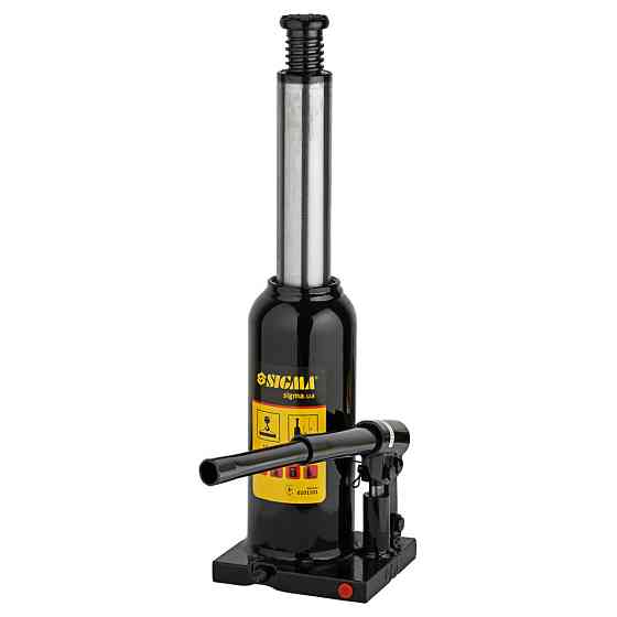 Домкрат гідравлічний пляшковий 10т H 230-460 мм SIGMA (6101101) Київ