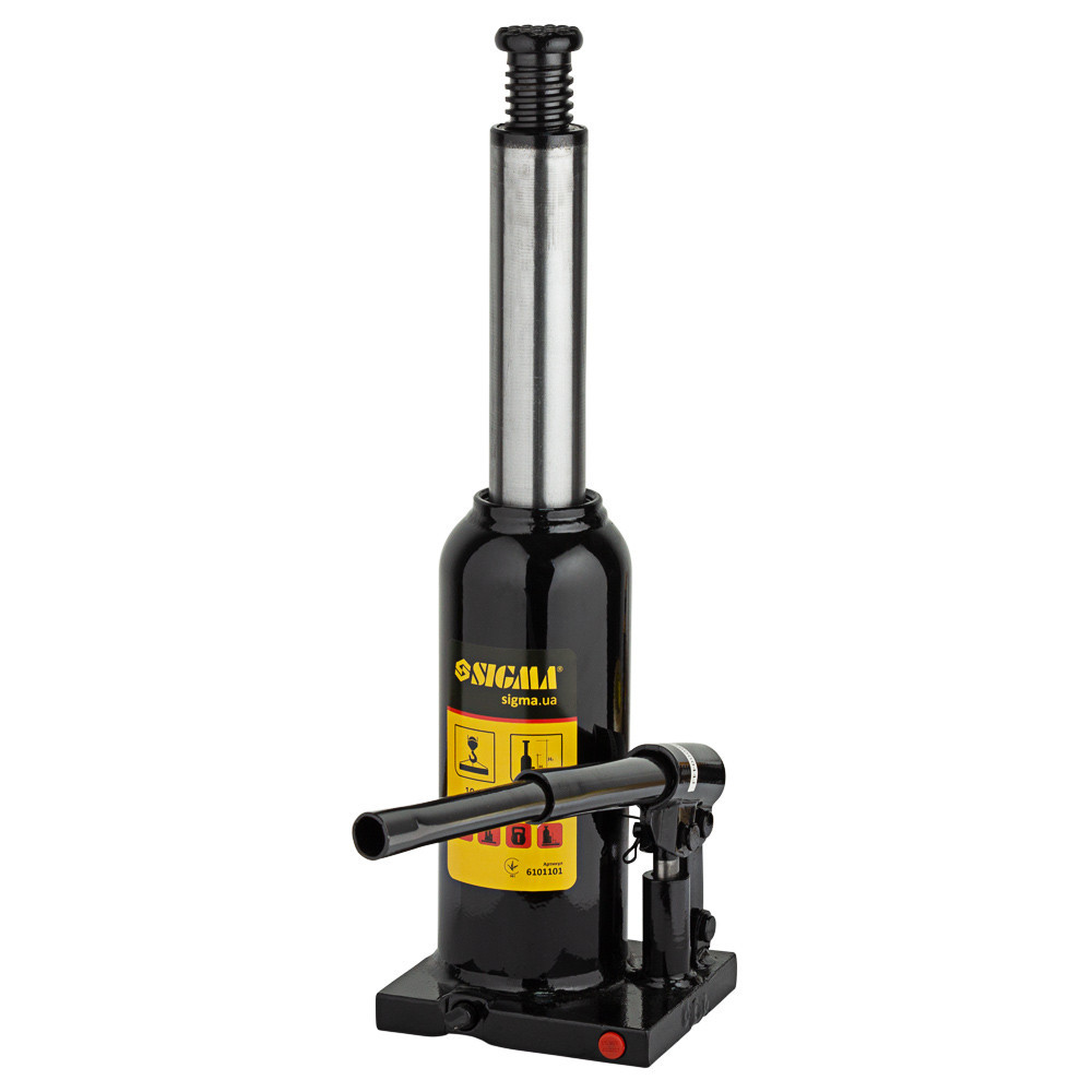 Домкрат гідравлічний пляшковий 10т H 230-460 мм SIGMA (6101101) Київ - фото 6