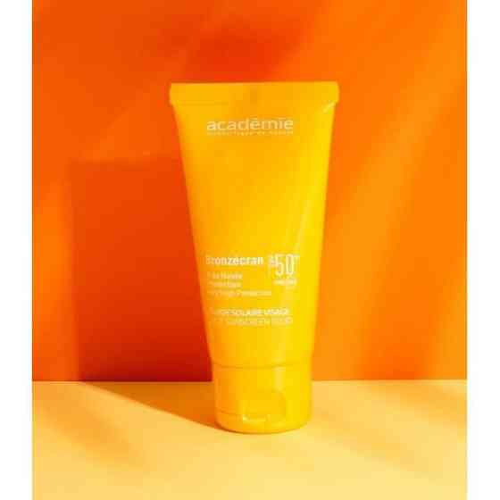 Cонцезахистний флюїд для обличчя UVA/UVB SPF 50+ / Fluide Solaire Visage SPF 50+ Academie 50 мл Дніпро