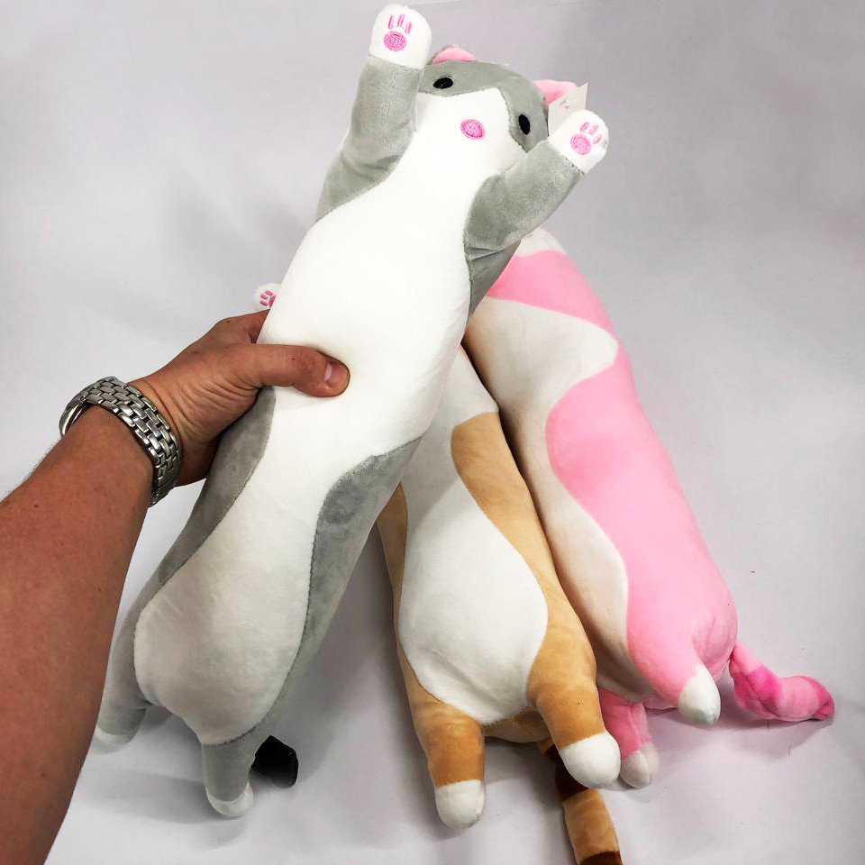 Мягкая игрушка-подушка кот батон качественная, Кот длинный игрушка батон игрушка для сна YJ-42 Львов - изображение 13