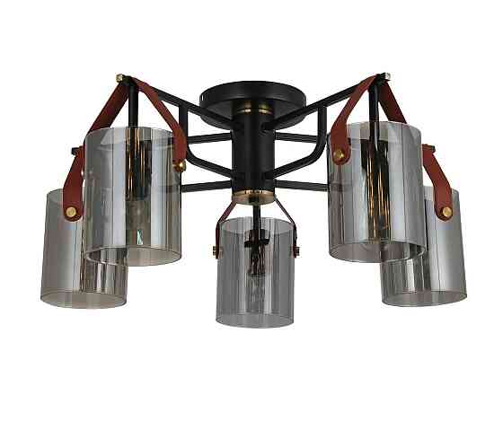 Люстра стельова G 321036/5 Copper+Matt black Коломия