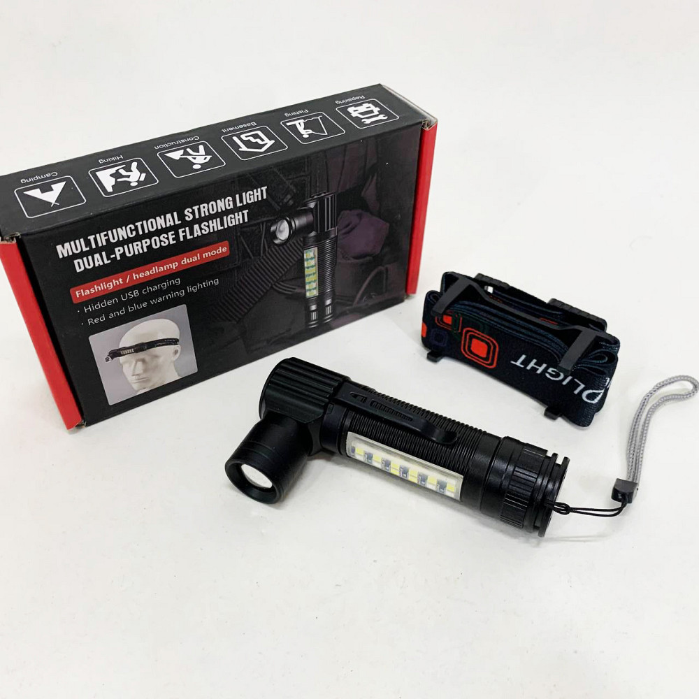 Налобний ліхтар на голову, Ліхтарик налобник, Легкий налобний ліхтар для риболовлі TV-84 Львів - фото 2