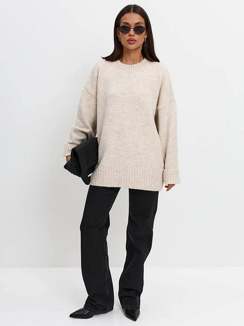 Женский базовый оверсайз свитер машинная вязка Одесса - изображение 2