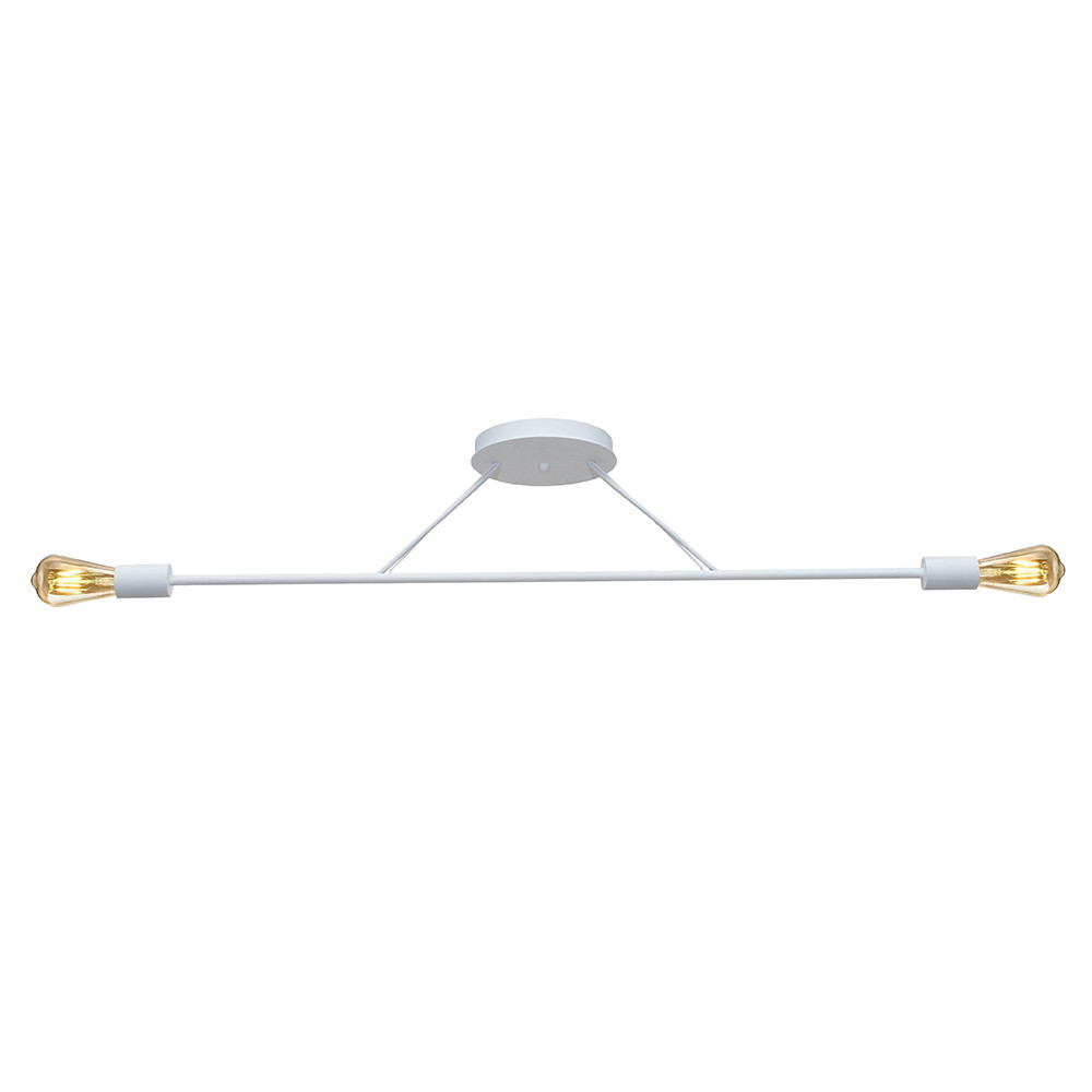 Люстра подвесная MSK Electric Asket на две лампы Е27 NL 10320-2 WH белая Одесса - изображение 1