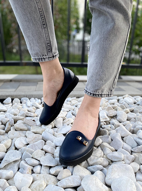 Kentro Балетки жіночі KENTO 01481/1 темно-сині (весна-осінь, шкіра натуральна) (3432) лише 35р. Коломыя - изображение 6