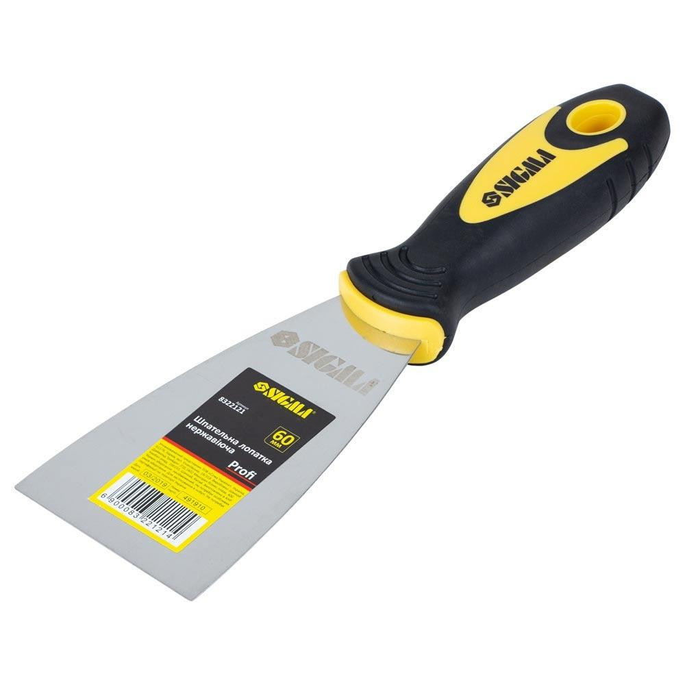 Шпательна лопатка неіржавка Profi 60 мм SIGMA (8322121) Київ - фото 1