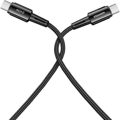 Дата кабель USB-C to USB-C 1.0m 240W Essager (EXCTT3-CG0G-P) Вінниця - фото 6